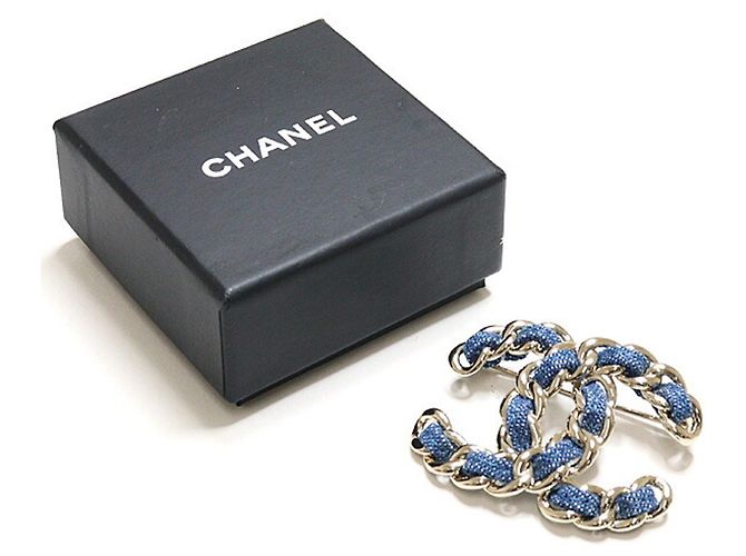 Spilla in denim Chanel Coco Mark - vista 6