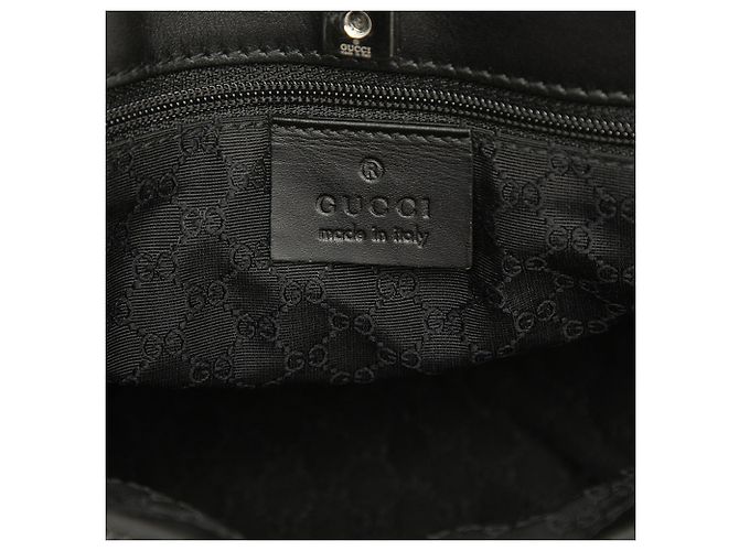 Borsa a mano Gucci in denim nero con banda Web - vista 5