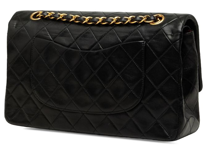 Chanel Black Medium Classic Lambskin Double Flap - view 2