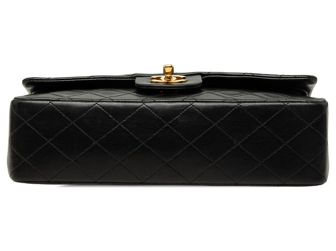Chanel Black Medium Classic Lambskin Double Flap - view 3