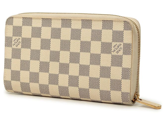 Louis Vuitton White Damier Azur Zippy Long Wallet - view 2