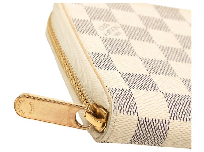 Louis Vuitton White Damier Azur Zippy Long Wallet - view 7