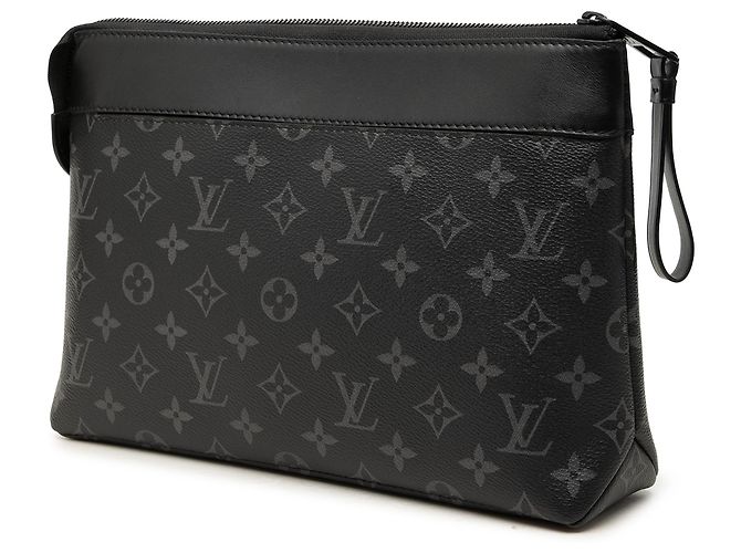 Louis Vuitton Black Monogram Eclipse Pochette Voyage Souple - vista 2