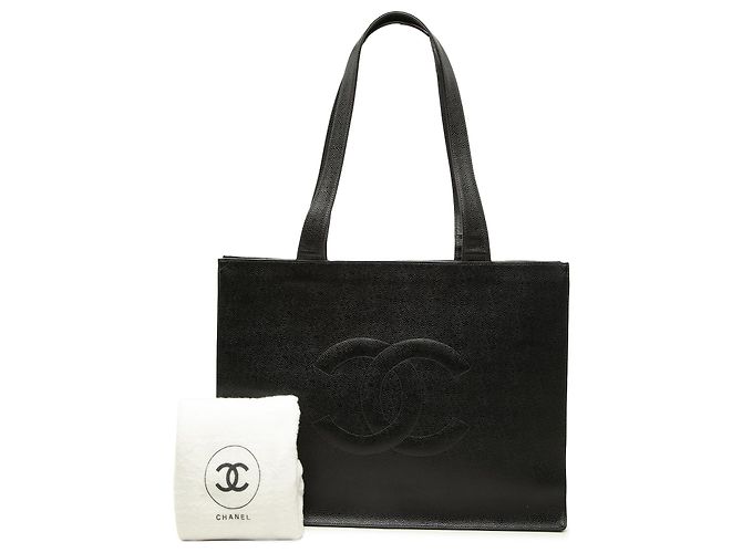 Chanel Black CC Caviar Tote - Ansicht 7