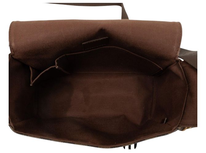Louis Vuitton Brown Damier Ebene Melville Reporter - vista 4