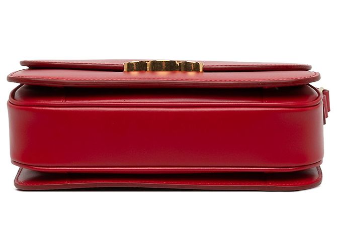 Céline Celine Red Classique Shiny Calfskin Triomphe Crossbody - Ansicht 3