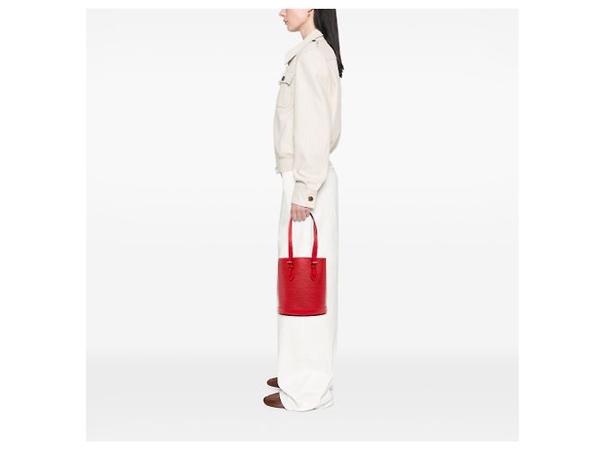 Louis Vuitton Red Epi Petit Bucket - vue 6