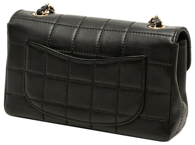 Chanel Black Chocolate Bar Lambskin Single Flap - vista 2