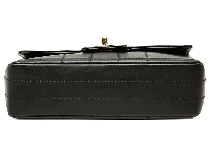 Chanel Black Chocolate Bar Lambskin Single Flap - vista 3