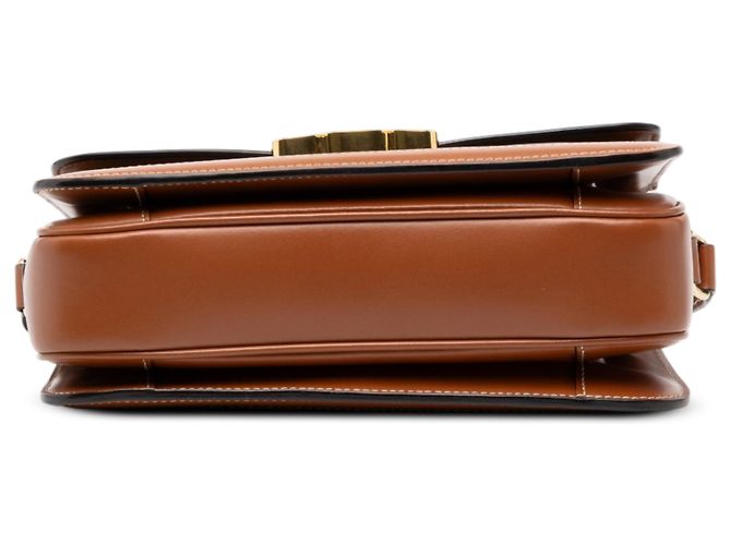 Céline Celine Brown Classique Triomphe Coated Canvas and Calfskin Triomphe Crossbody - vista 3