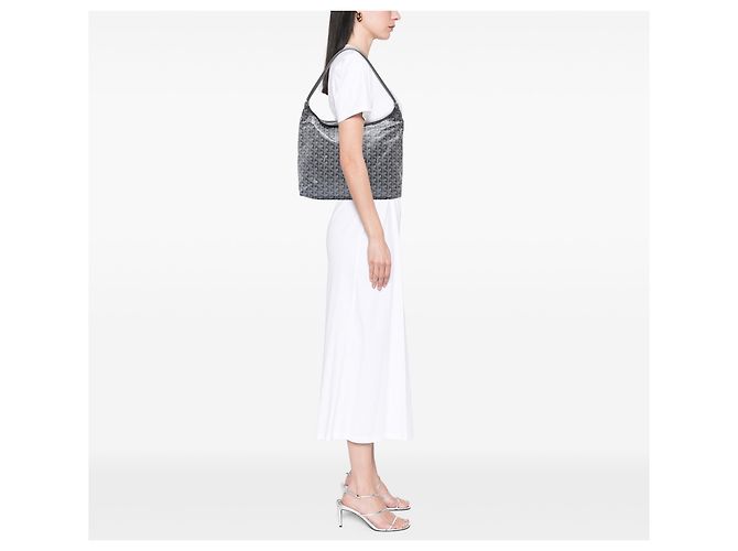 Goyard Gray Goyardine Boheme Hobo - vista 6