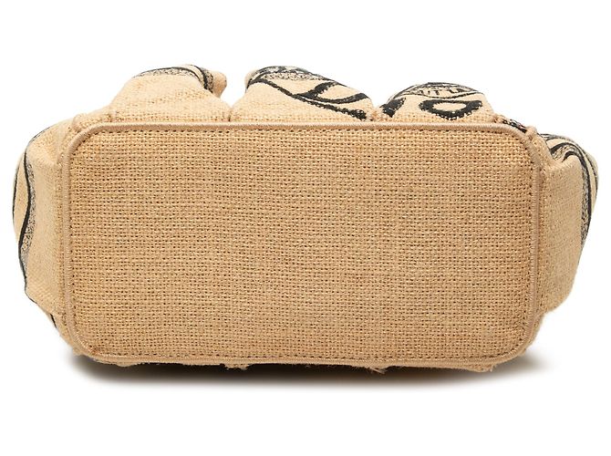 Borsa Tote Dior Catherine Small in juta beige - vista 3