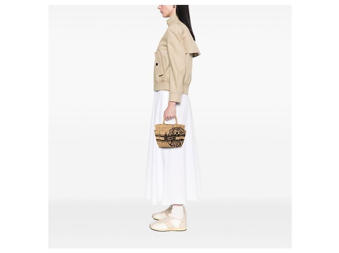 Borsa Tote Dior Catherine Small in juta beige - vista 6