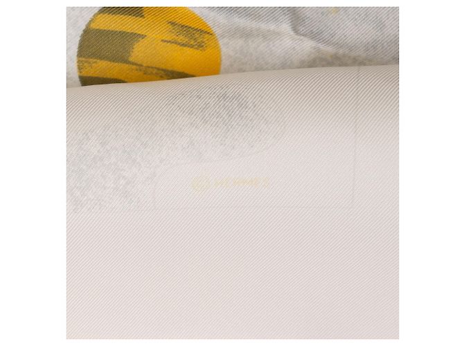 Foulard in seta Hermès White La Voie Lactee 90 - vista 5