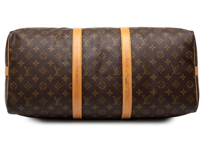 Louis Vuitton Brown Monogram Keepall Bandouliere 50 - vista 3
