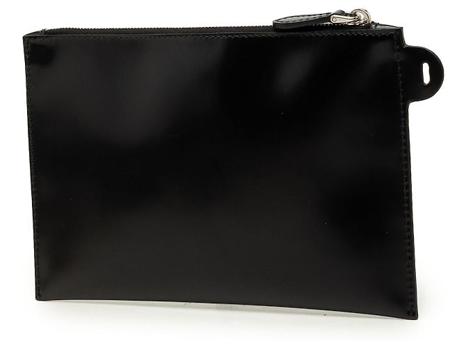 Clutch Prada de piel Spazzolato negra - vista 2
