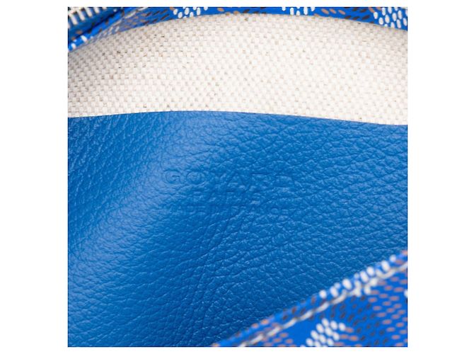 Portafoglio tascabile Goyard Blue Goyardine Plumet - vista 5