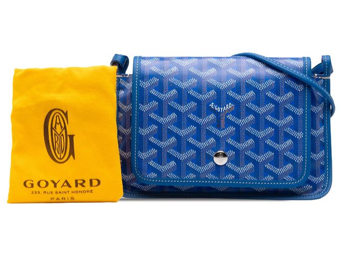 Portafoglio tascabile Goyard Blue Goyardine Plumet - vista 7