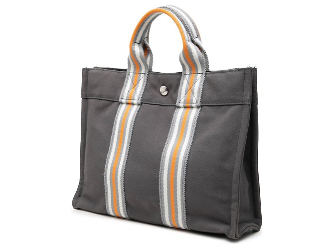 Hermès Gray Canvas Fourre Tout PM - vista 2