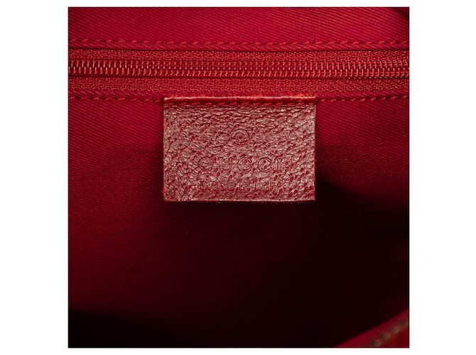 Borsa a tracolla Gucci in tela GG rossa - vista 6