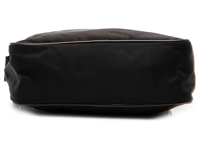 Prada Bolsa Crossbody em Tessuto Preta com Fecho de Zíper - vista 3
