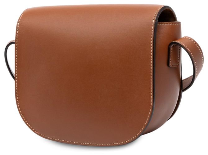 Céline Celine Brown Medium Calfskin Cuir Triomphe Folco Crossbody - vista 2