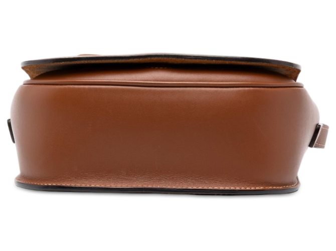 Céline Celine Brown Medium Calfskin Cuir Triomphe Folco Crossbody - vista 3