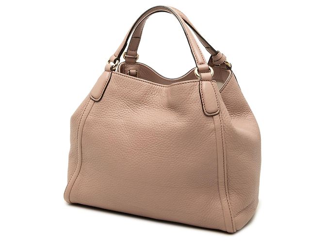 Borsa Soho Satchel Gucci piccola in pelle di vitello marrone - vista 2