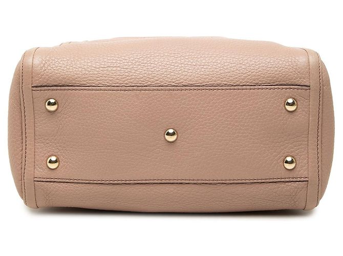 Borsa Soho Satchel Gucci piccola in pelle di vitello marrone - vista 3