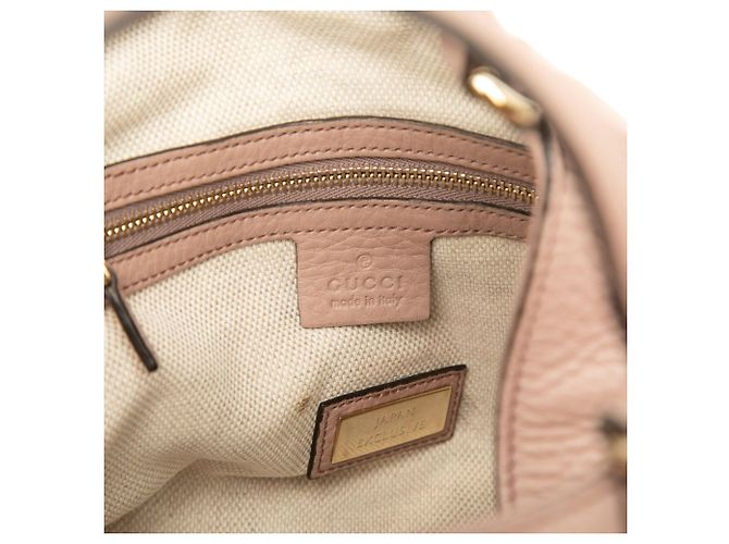 Borsa Soho Satchel Gucci piccola in pelle di vitello marrone - vista 5