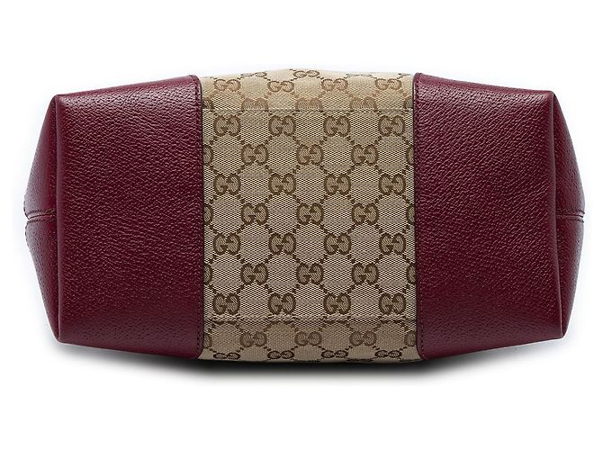 Gucci Beige Medium GG Canvas Bree Fold Over Tote - view 3