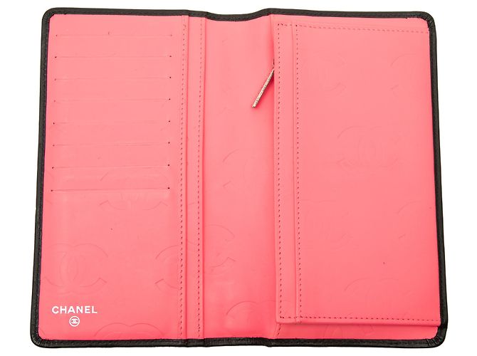 Cartera larga Chanel Cambon Ligne de piel de becerro acolchada negra - vista 4