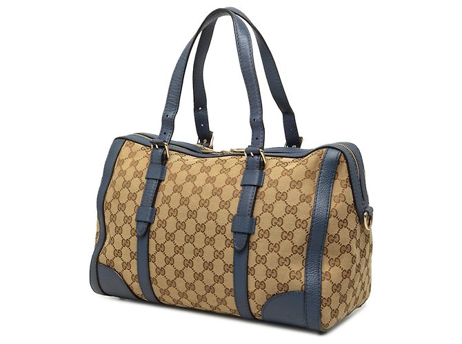 Borsa Boston Gucci Beige Medium GG Canvas con cintura - vista 2