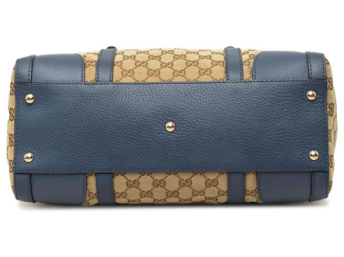 Borsa Boston Gucci Beige Medium GG Canvas con cintura - vista 3