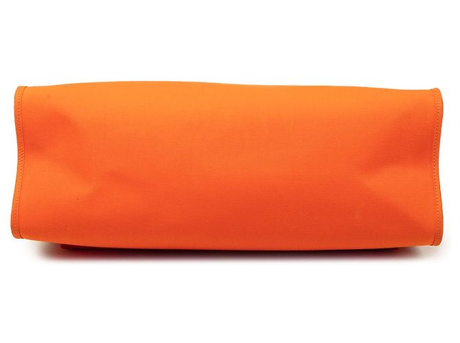 Hermès Orange Toile Herbag Zip 39 - vue 3