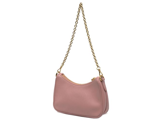 Borsa Prada Pink Mini Saffiano Re Edition 2005 - vista 2