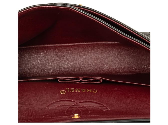 Chanel Black Small Classic Lambskin Double Flap - view 4