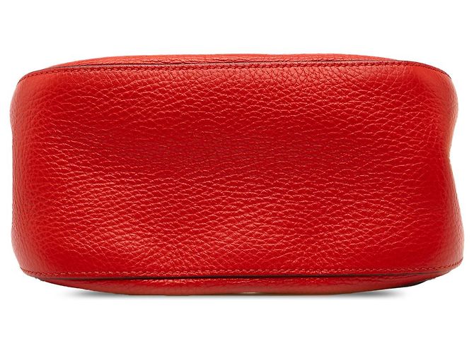 Borsa Prada Red Vitello Daino con occhielli - vista 3
