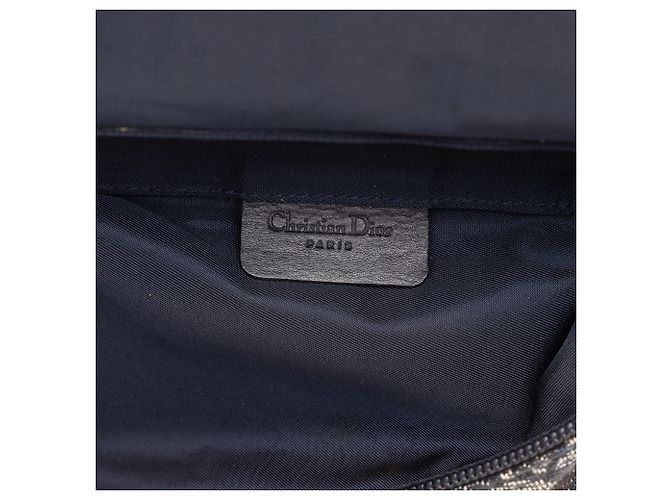 Dior Saddle Pouch aus blauer Oblique Canvas - Ansicht 5