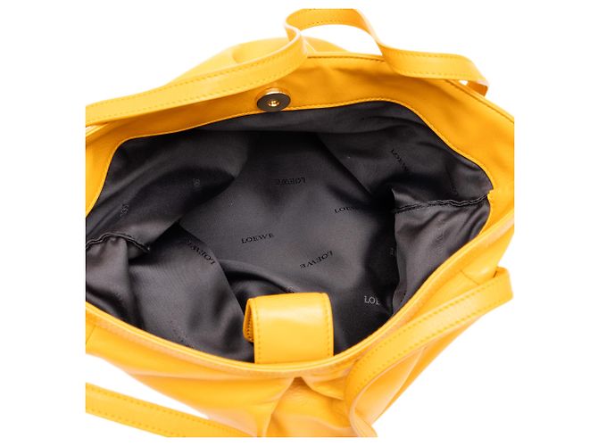 Borsa Tote LOEWE Anagram in Nappa Gialla - vista 4
