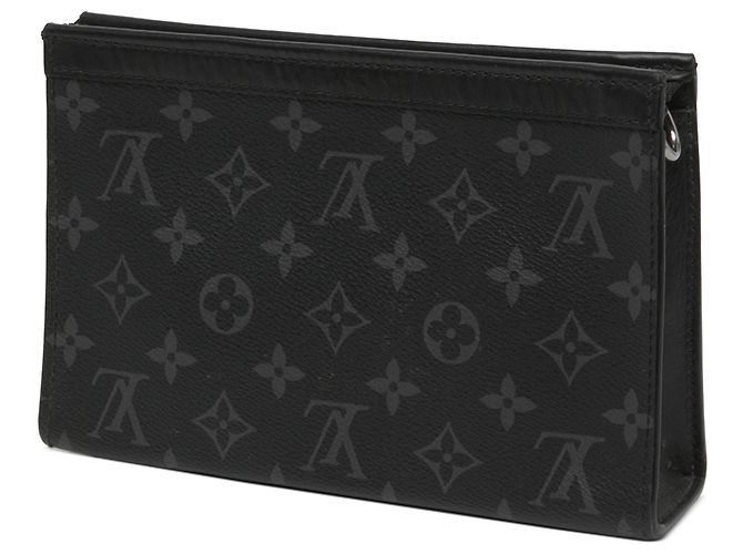 Louis Vuitton Black Monogram Eclipse Gaston Wearable Wallet - view 2