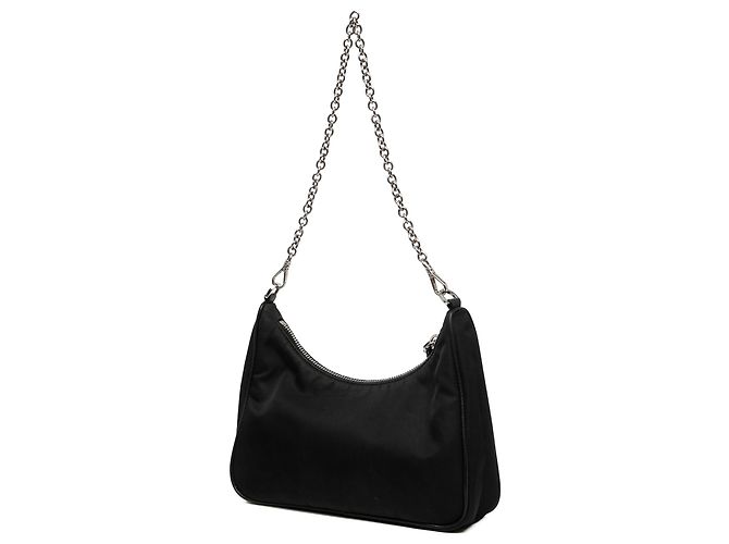 Bolso Prada Black Mini Saffiano Trimmed Tessuto Re Edition 2005 - vista 2