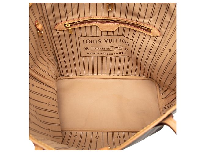 Louis Vuitton Brown Monogram Neverfull MM - vista 4