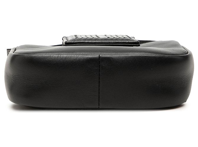 Borsa Givenchy Mini in pelle di vitello testurizzata nera con logo - vista 3