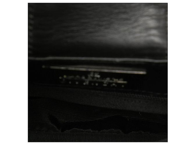 Borsa Givenchy Mini in pelle di vitello testurizzata nera con logo - vista 4