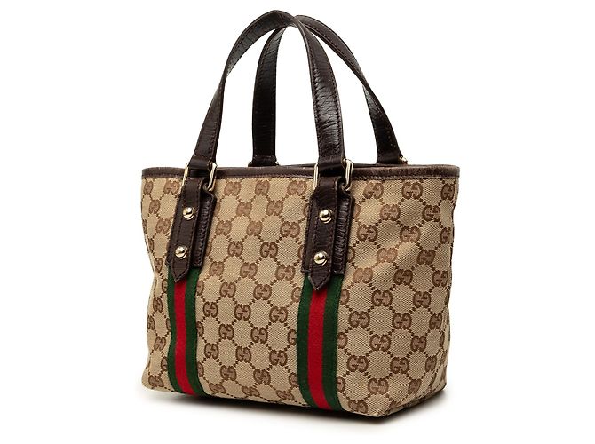 Borsa a mano Gucci Jolicoeur in tela GG beige - vista 2
