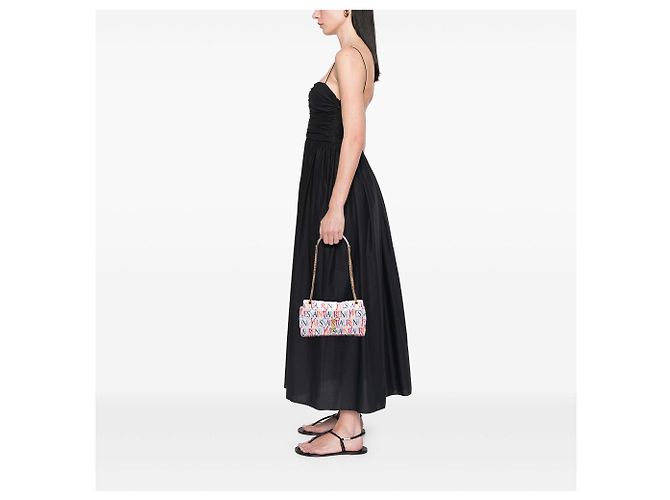 Autre Marque Borsa a tracolla Jamie Saint Laurent in seta bianca Medium Carre Rive Gauche Print Patchwork - vista 6