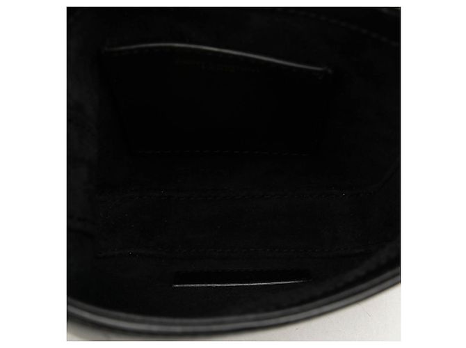 Autre Marque Saint Laurent Black Mini Smooth Leather Le 5 a 7 Vertical Crossbody - vue 4