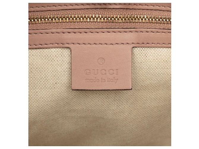 Bolso Tote Gucci Nice de charol rosa Microguccissima - vista 6