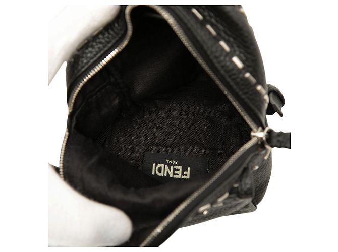 Portachiavi e charm per borsa Selleria con borchie nero Fendi - vista 4